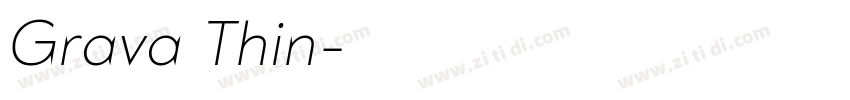 Grava Thin字体转换